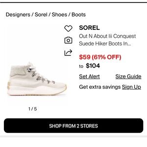 Sorel Out and About Caribou Boots